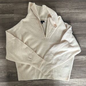 J. Crew Cream Turtleneck Sweater
